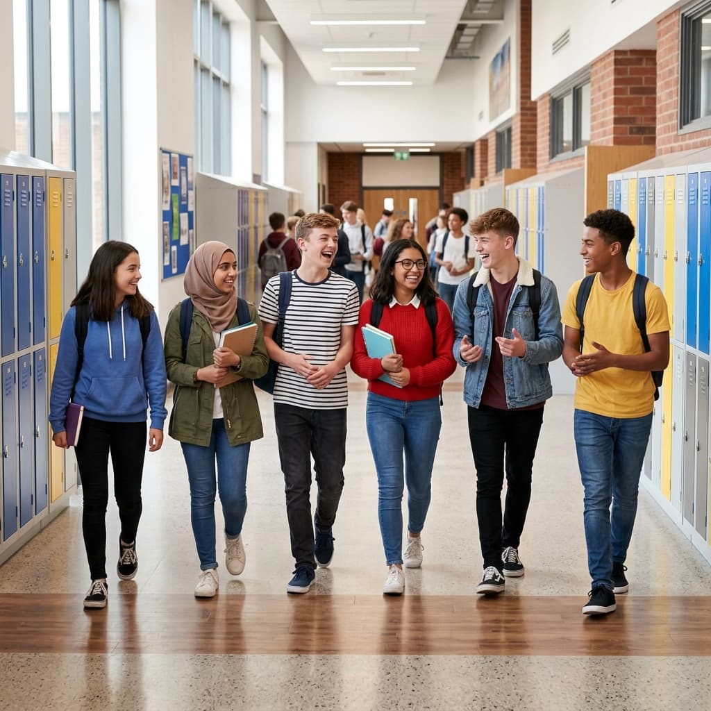 Estudiantes en convivencia escolar